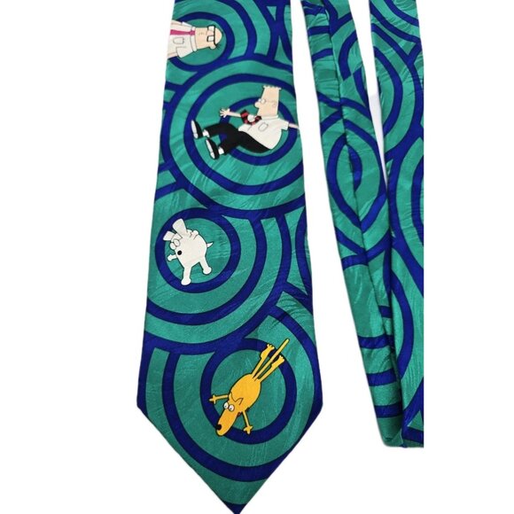 Dilbert Softwear OUT OF CONTROL All Over Print Novelty Vintage Mens Tie NeckTie - Picture 4 of 7